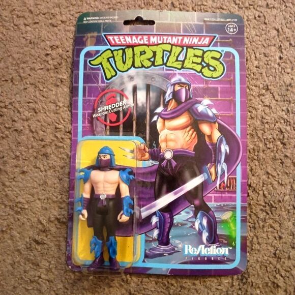 TEENAGE MUTANT NINJA TURTLES SHREDDER 3.75" Action Figure with Cutting Armor NEW - Picture 1 of 2
